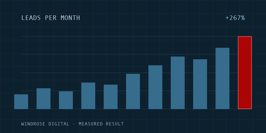 +267% leads, national franchise case study